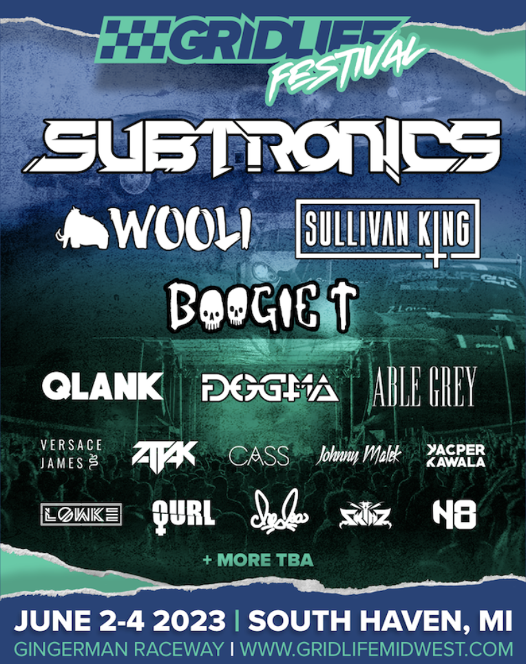 GRIDLIFE Midwest Announces Headliners Subtronics, Sullivan King, Boogie T & Wooli For 10th anniversary