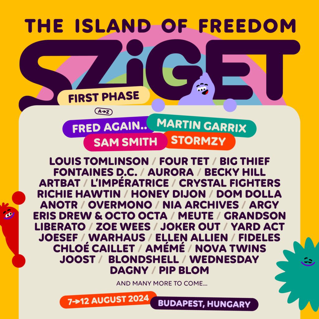 Sziget Festival Drops Phase 1 Lineup For 2024 Edition Featuring Fred Again.., Martin Garrix and Sam Smith