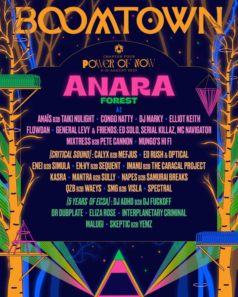 Boomtown announce the rebirth of Anara Forest with stacked line up for 2025